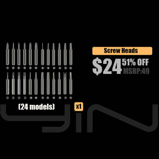 Screw heads (24 models)